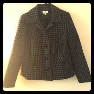 Grey Houndstooth Coat